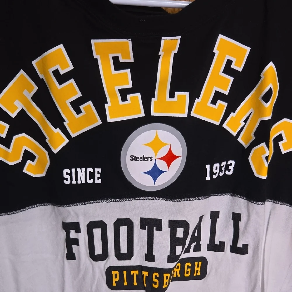 Team Apparel Steelers Womens Long Sleeve Tee - Picture 3 of 5